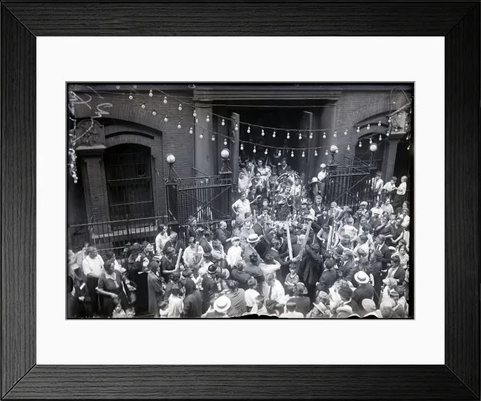 Framed Print : Saints Statue Leaving Church For Parade Framed Print : Saints Statue Leaving Church For Parade