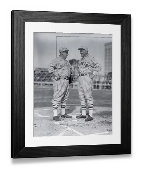 Framed Print : NY Giants Captain Rogers Hornsby with Coach Roger Bresnahan Framed Print : NY Giants Captain Rogers Hornsby with Coach Roger Bresnahan