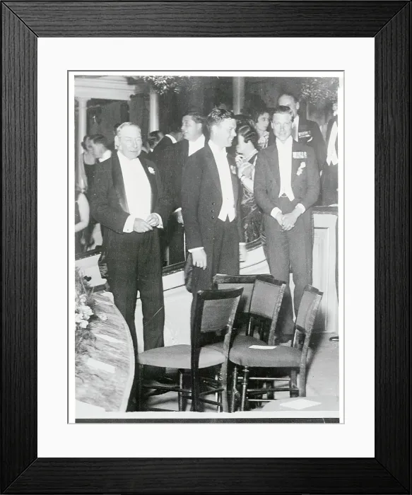 Framed Print : Charles Lindbergh in Formal Wear and Standing With Prince of Wales Framed Print : Charles Lindbergh in Formal Wear and Standing With Prince of Wales