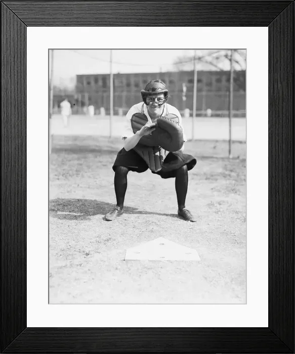 Framed Print : Woman Baseball Play At Spring Training Framed Print : Woman Baseball Play At Spring Training