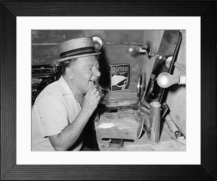 Framed Print : Joe Yule in His Backstage Dressing Room Framed Print : Joe Yule in His Backstage Dressing Room