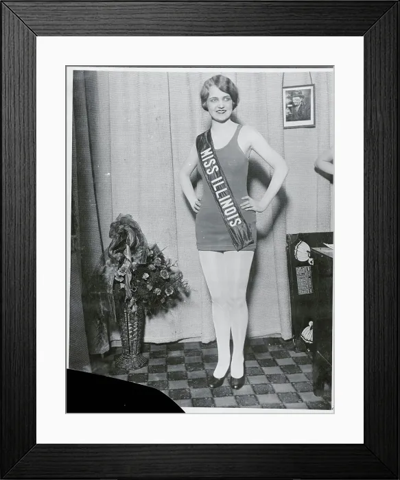 Framed Print : Miss Illinois of 1927