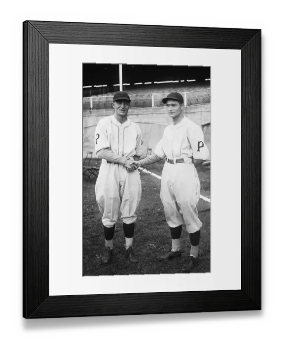 Framed Print : Paul and Lloyd Waner Shaking Hands
