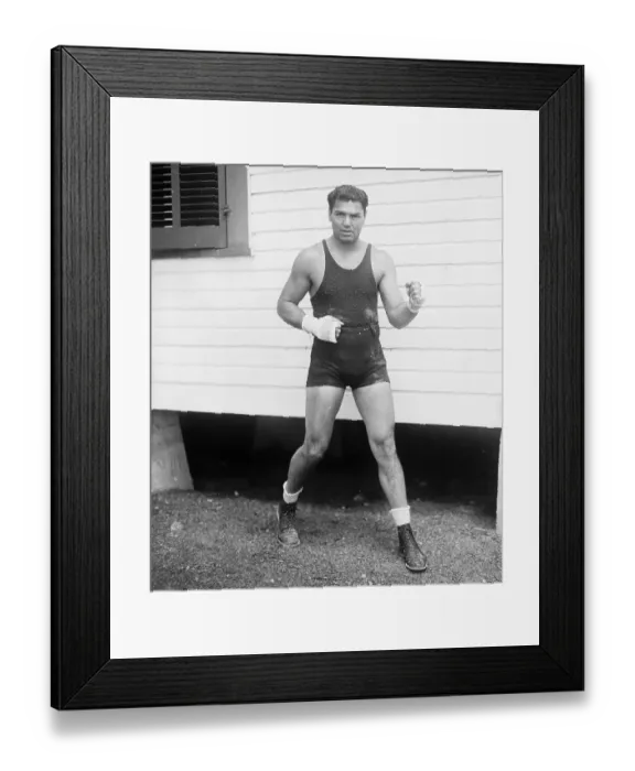Framed Print : Jack Dempsey Striking A Fighting Pose Framed Print : Jack Dempsey Striking A Fighting Pose