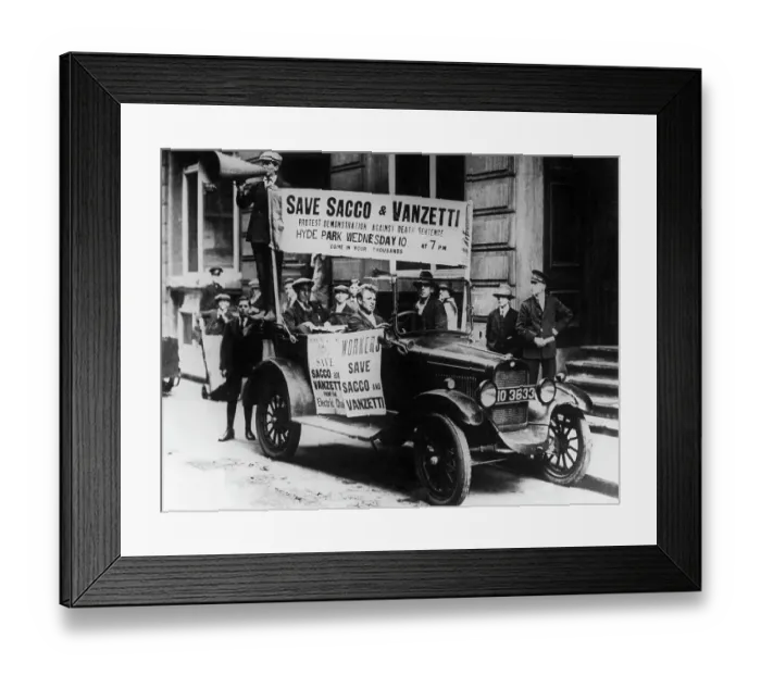 Framed Print : Sacco and Vanzetti Sympathizers Framed Print : Sacco and Vanzetti Sympathizers