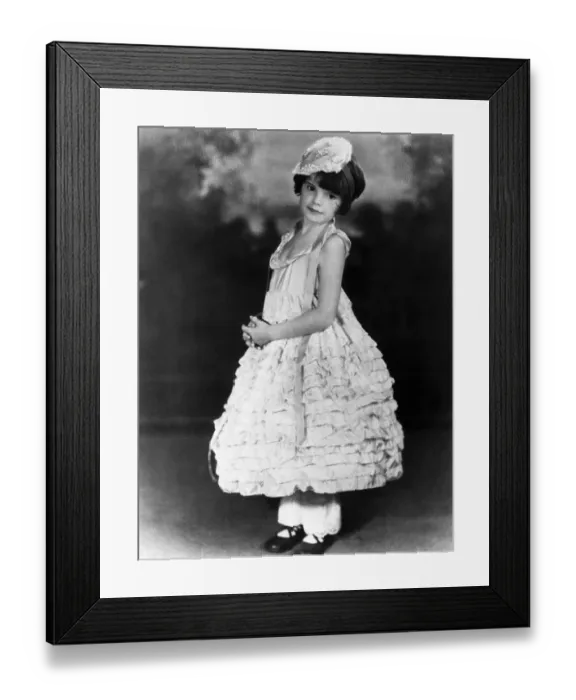 Framed Print : Judy Garland Wearing Ruffles @ 5-Yrs-Old Framed Print : Judy Garland Wearing Ruffles @ 5-Yrs-Old