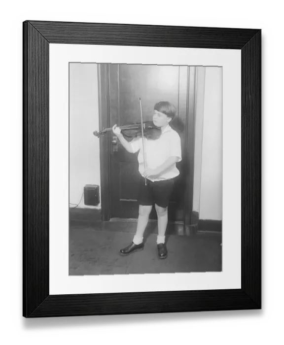 Framed Print : Young Yehudi Menuhin Playing Violin Framed Print : Young Yehudi Menuhin Playing Violin