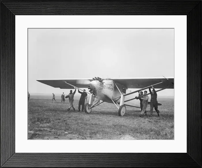 Framed Print : Spirit of St. Louis Landing After Flight Framed Print : Spirit of St. Louis Landing After Flight