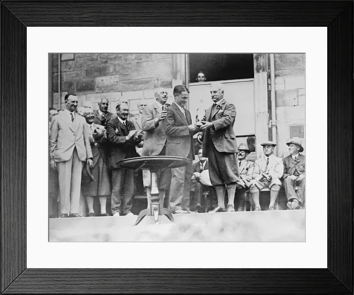 Framed Print : Bobby Jones Accepting the Cup Framed Print : Bobby Jones Accepting the Cup