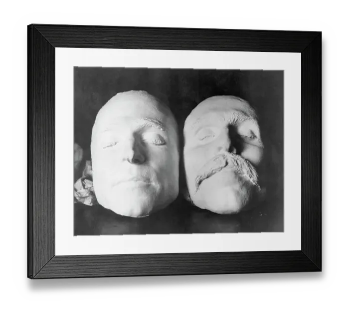 Framed Print : Sacco-Vanzetti Death Masks Framed Print : Sacco-Vanzetti Death Masks