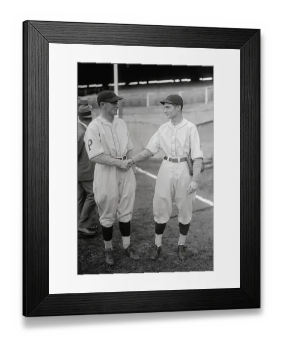 Framed Print : Paul and Lloyd Waner Shaking Hands Framed Print : Paul and Lloyd Waner Shaking Hands