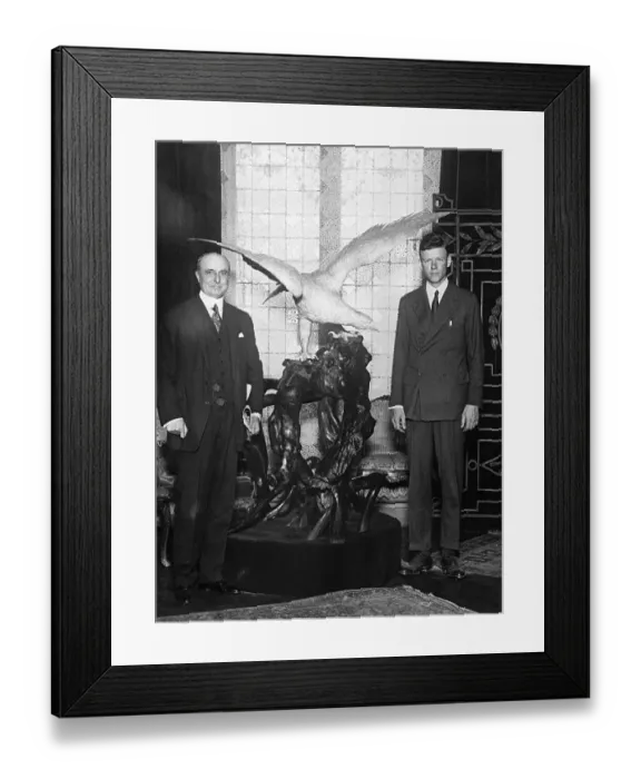 Framed Print : Charles Lindbergh and Louis Bleriot Posing Outside Framed Print : Charles Lindbergh and Louis Bleriot Posing Outside