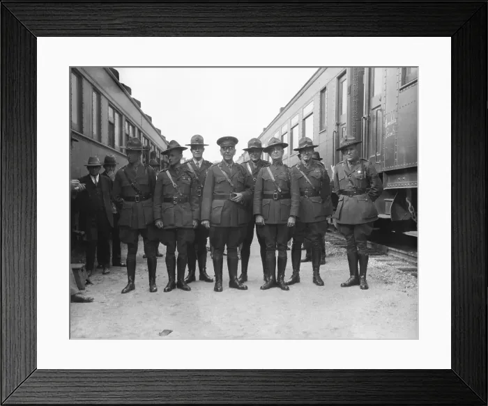 Framed Print : Group Portrait of Marine Soldiers Framed Print : Group Portrait of Marine Soldiers