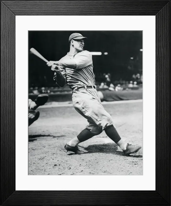Framed Print : Lou Gehrig Swinging Framed Print : Lou Gehrig Swinging
