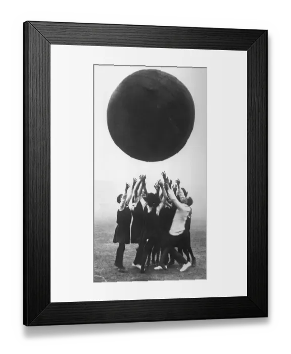 Framed Print : Women Playing Push Ball Framed Print : Women Playing Push Ball