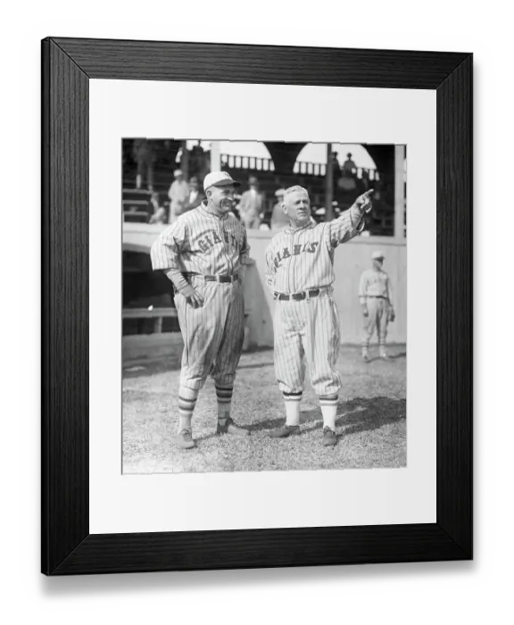Framed Print : Rogers Hornsby and John J. Mcgraw Framed Print : Rogers Hornsby and John J. Mcgraw