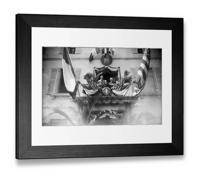 Framed Print : Charles Lindbergh In Window Of City Hall Framed Print : Charles Lindbergh In Window Of City Hall