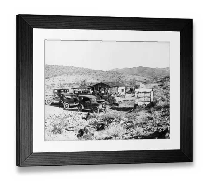 Framed Print : New City Where Gold Strike Has Been Made Framed Print : New City Where Gold Strike Has Been Made