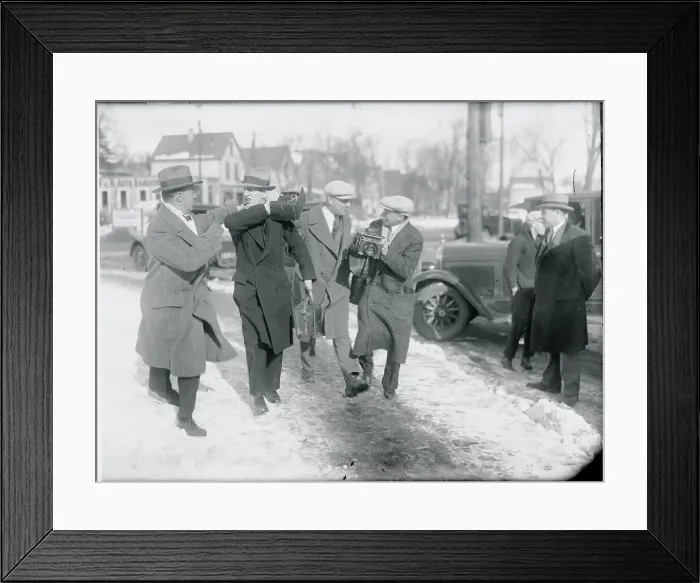 Framed Print : Newspaper Men Being Arrested Framed Print : Newspaper Men Being Arrested