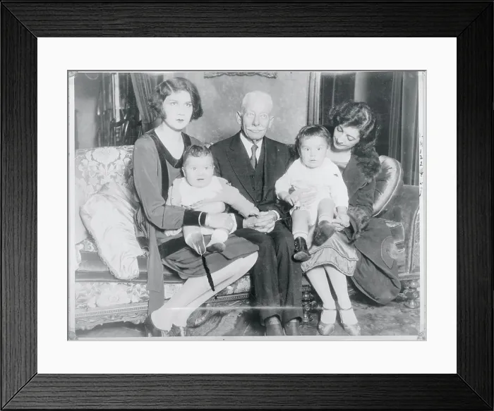 Framed Print : Lita Grey Chaplin Posing with Family Members