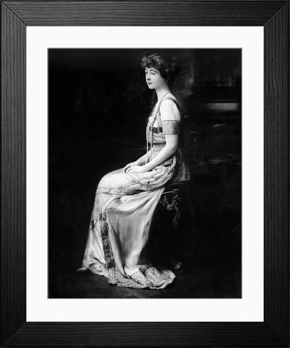 Framed Print : Consuelo Vanderbilt Wearing Formal Gown Framed Print : Consuelo Vanderbilt Wearing Formal Gown