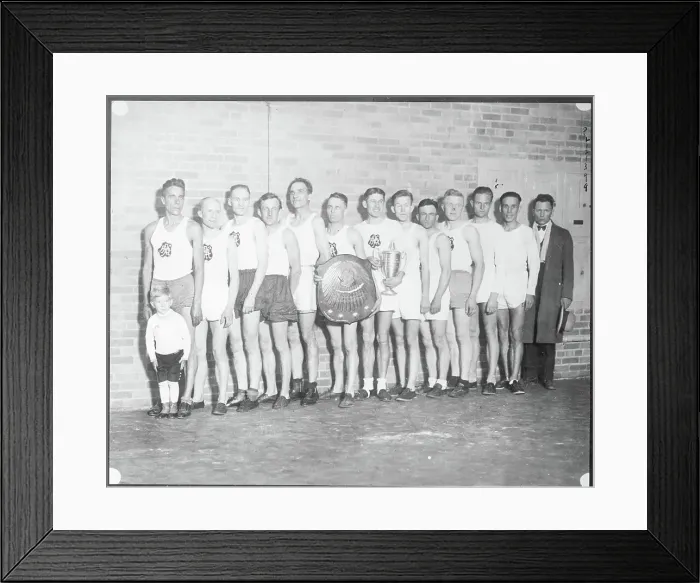 Framed Print : Runners With Trophies From Race Framed Print : Runners With Trophies From Race