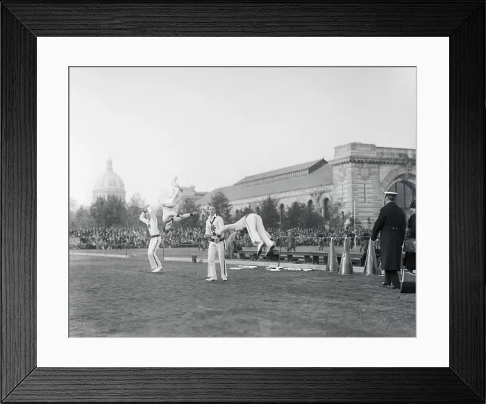 Framed Print : Navy Football Team Cheerleaders in Action Framed Print : Navy Football Team Cheerleaders in Action