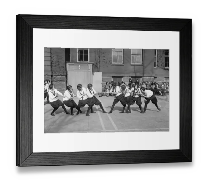 Framed Print : Tug A War At All Girls School Framed Print : Tug A War At All Girls School