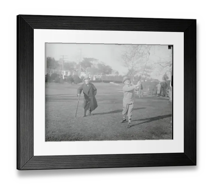 Framed Print : Al Smith and Robert Wagner Golfing
