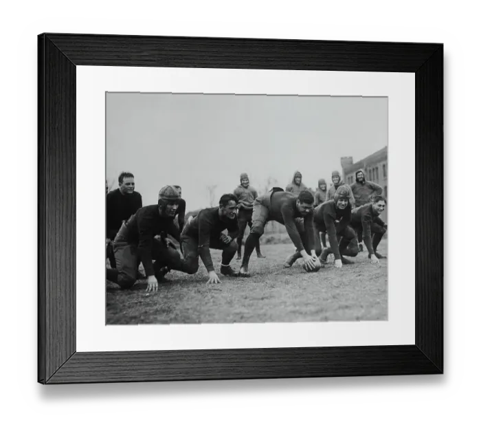 Framed Print : Babe Ruth Playing Football Framed Print : Babe Ruth Playing Football