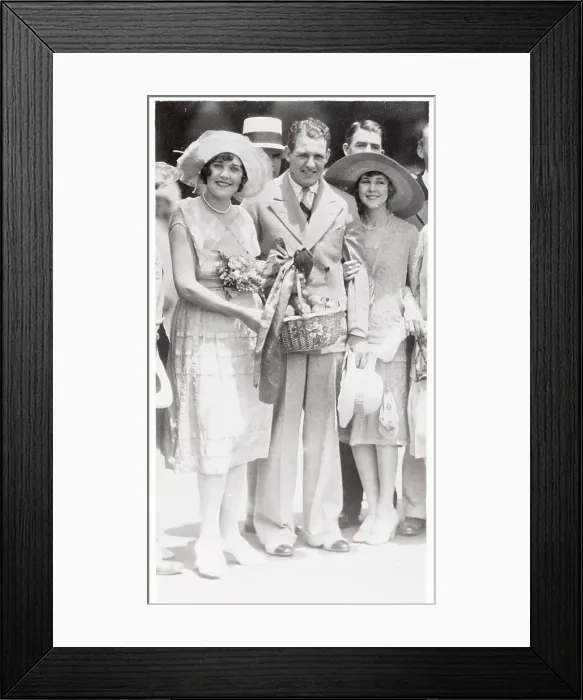 Framed Print : Red Grange and Wife Mary McAllister Framed Print : Red Grange and Wife Mary McAllister
