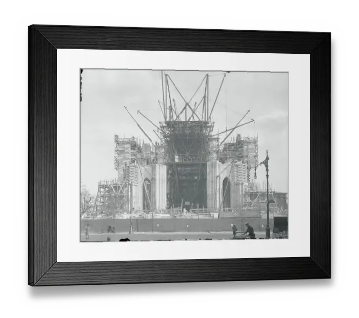 Framed Print : Cathedral of St.John the Divine Under Construction 1926 Framed Print : Cathedral of St.John the Divine Under Construction 1926