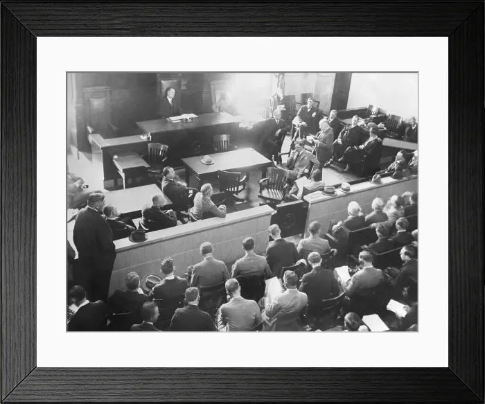 Framed Print : Trial of Baptist minister J. Frank Norris Framed Print : Trial of Baptist minister J. Frank Norris