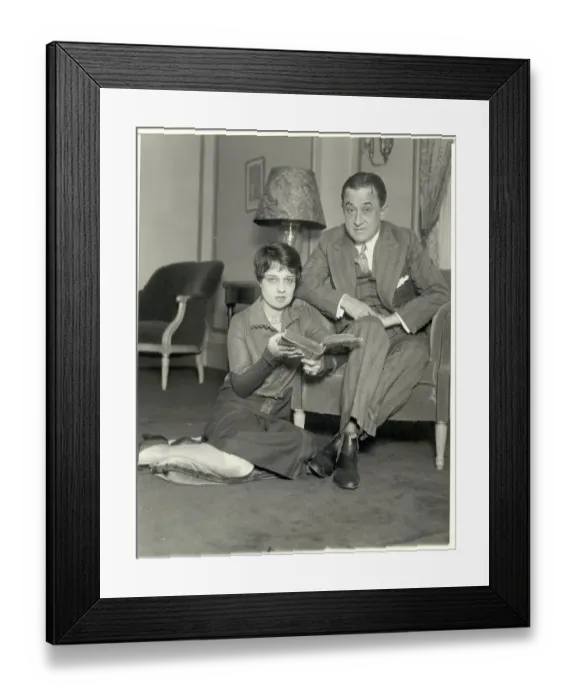 Framed Print : Anita Loos with Husband John Emerson Framed Print : Anita Loos with Husband John Emerson