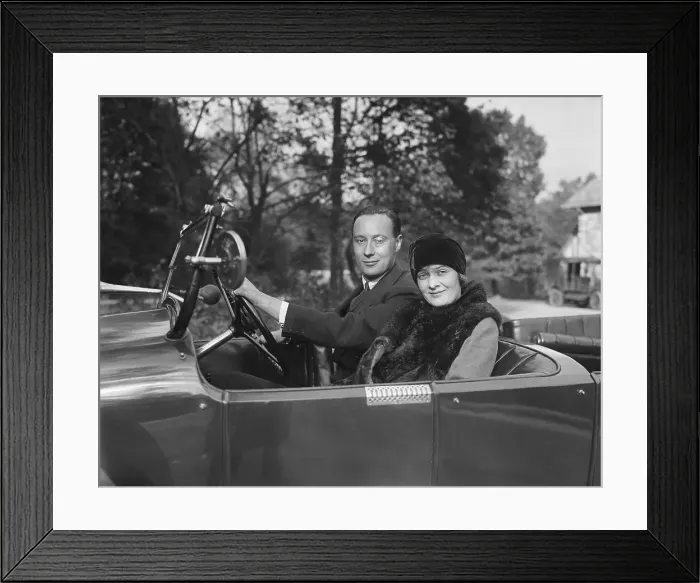 Framed Print : Miss Allison Roebling In Car Framed Print : Miss Allison Roebling In Car