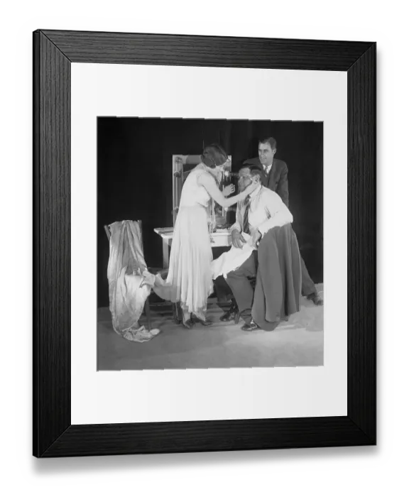 Framed Print : Babe Ruth Applying Makeup Framed Print : Babe Ruth Applying Makeup