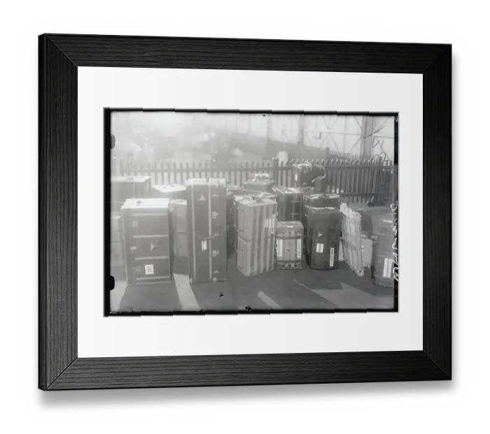 Framed Print : Queen Marie and Entourage's Trunks Framed Print : Queen Marie and Entourage's Trunks