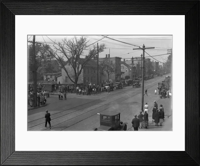 Framed Print : Mail Truck Robbery