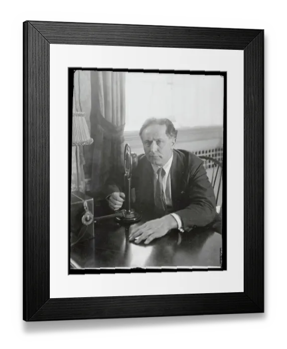 Framed Print : Harry Houdini Broadcasting Show Framed Print : Harry Houdini Broadcasting Show