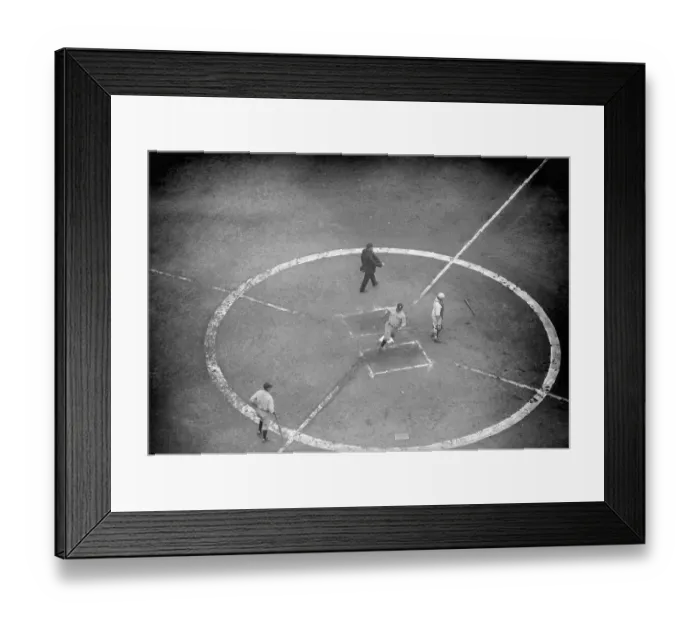 Framed Print : Lou Gehrig Crossing Homeplate at World Series Framed Print : Lou Gehrig Crossing Homeplate at World Series