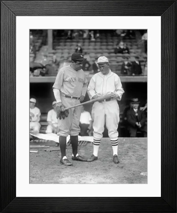 Framed Print : Babe Ruth and Rogers Hornsby Framed Print : Babe Ruth and Rogers Hornsby