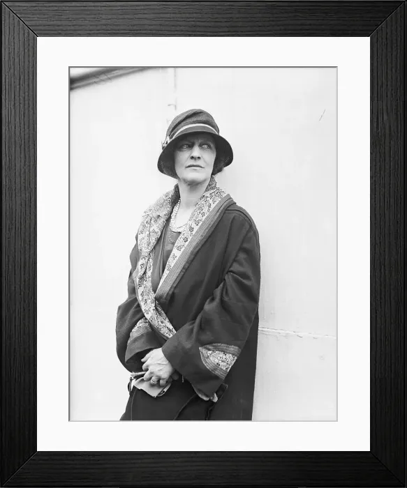 Framed Print : Lady Astor Posing on Liner Framed Print : Lady Astor Posing on Liner