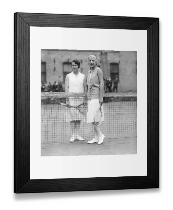 Framed Print : Mary K. Browne And Suzanne Lenglen Framed Print : Mary K. Browne And Suzanne Lenglen