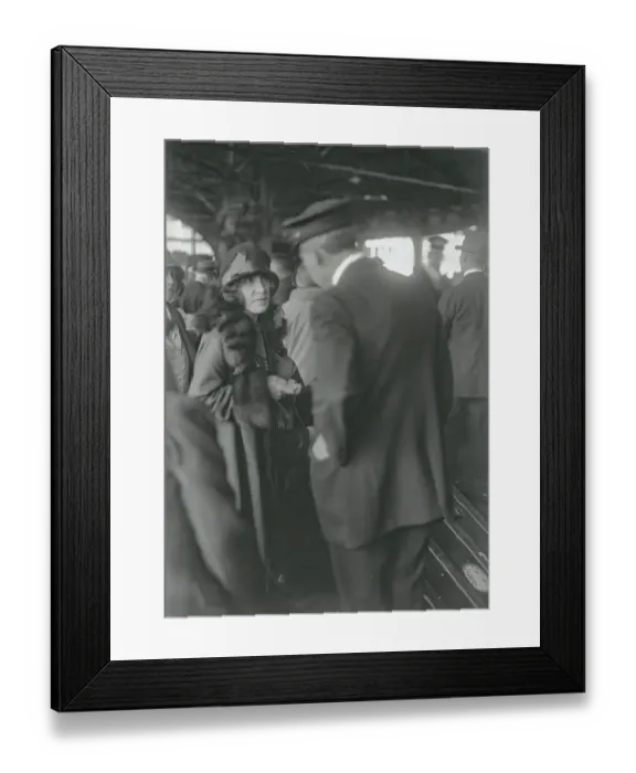 Framed Print : Alice Rhinelander Arriving from Abroad
