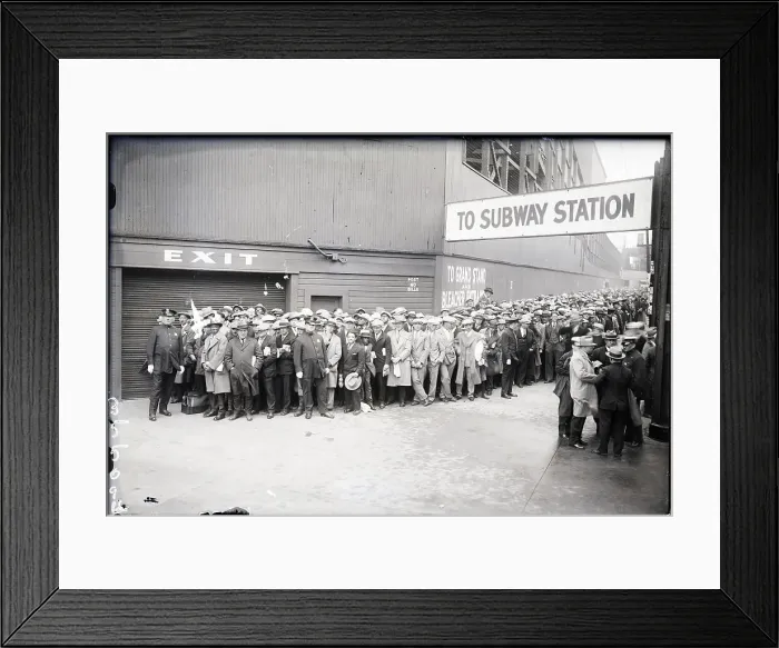 Framed Print : Crowd On Line Outside Of Yankee Stadium Framed Print : Crowd On Line Outside Of Yankee Stadium
