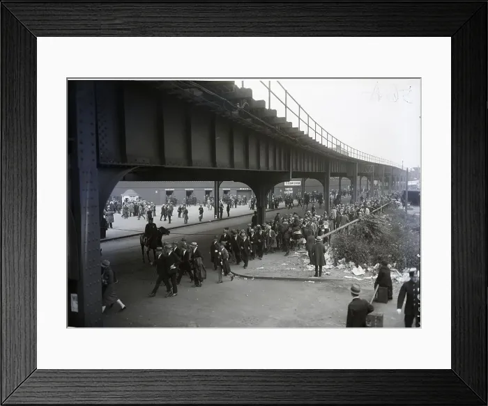 Framed Print : Crowd Entering Yankee Stadium For Game
