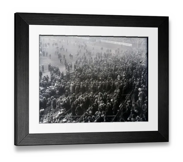 Framed Print : Crowd Leaving Grandstands Of Yankee Stad Framed Print : Crowd Leaving Grandstands Of Yankee Stad