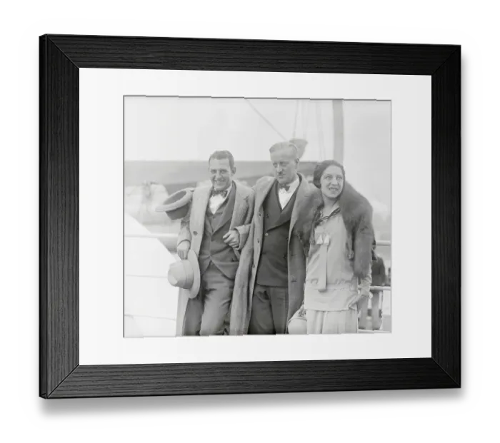 Framed Print : C. C. Pyle and his Two Children Framed Print : C. C. Pyle and his Two Children