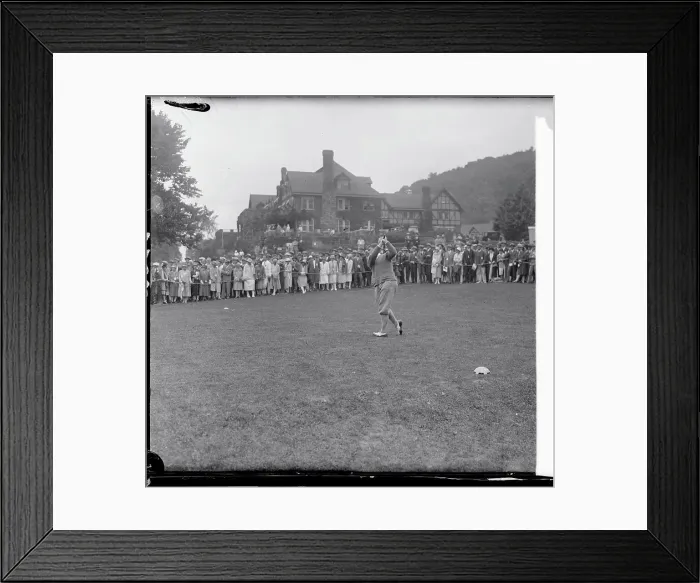 Framed Print : Booby Jones Driving the Ball Framed Print : Booby Jones Driving the Ball