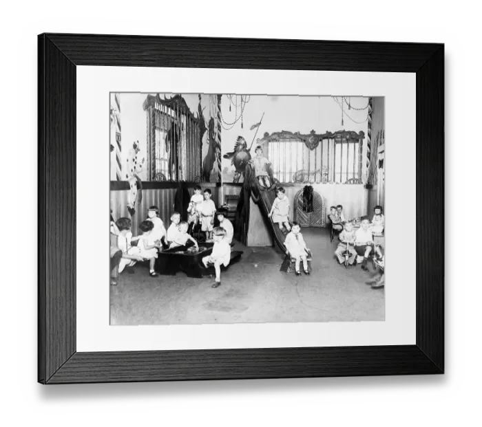 Framed Print : Marshall Field's Customers Playroom Framed Print : Marshall Field's Customers Playroom